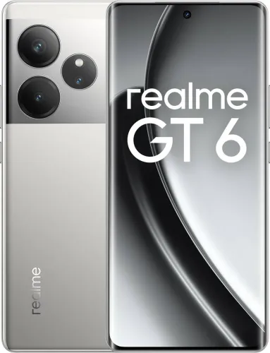 Image of realme GT 6 (Fluid Silver, 256 GB) (8 GB RAM)