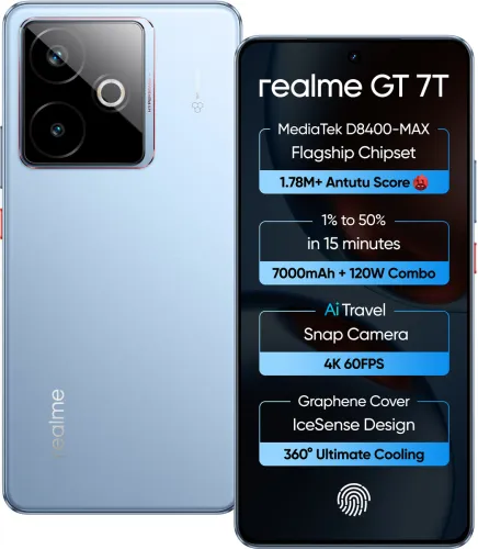 Image of realme GT 7T (256 GB 8 GB RAM) IceSense Blue