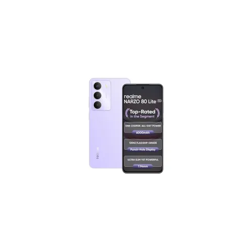 Image of realme NARZO 80 Lite 5G (Crystal Purple, 6GB+128GB) 