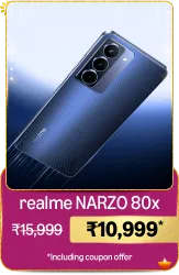 realme NARZO 80x 5G Smartphone @ ₹10999 on Big Billion Day Sale