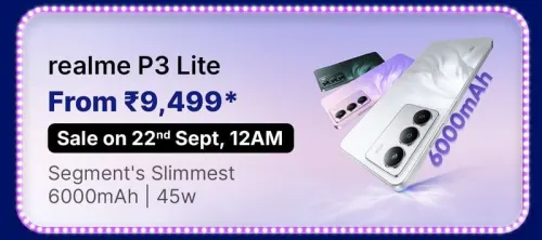 Image of Realme P3 Lite @ ₹9499 on Flipkart big Billion Days Sale