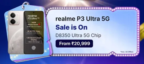 Image of Realme P3 Ultra 5G @ ₹20999 on Flipkart big Billion Days Sale