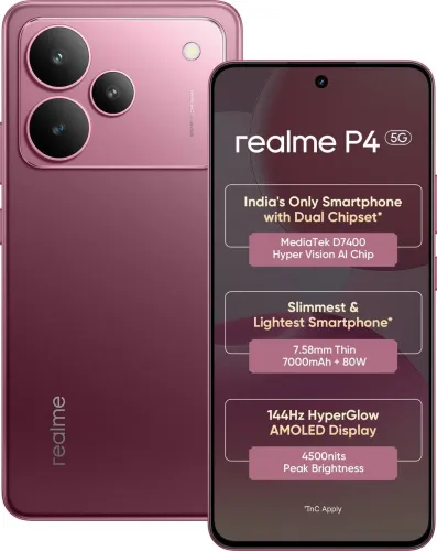 Image of realme P4 5G (Forge Red, 128 GB) (6 GB RAM)