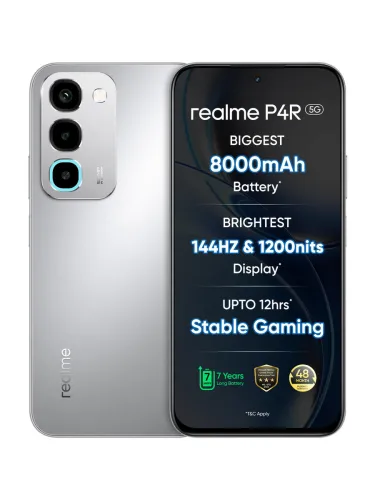 Image of realme P4R 5G (Silver Glare, 128 GB) (6 GB RAM)