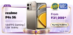 realme P4s 5G @ ₹31,999 on Flipkart Big Billion Days Sale