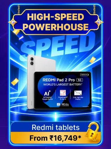 Image of Realme Tablets From ₹16,749 on Flipkart Big Billion Days Sale