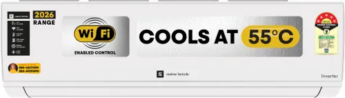 Image of realme TechLife 2026 Model 1 Ton 5 Star Split Inverter with Wi-fi AC (105IPG26WRMS, White)