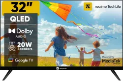 realme TechLife 80 cm (32 inch) QLED HD Ready Smart Google TV