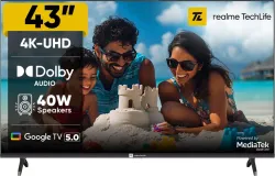 realme TechLife 109 cm Ultra HD LED Smart Google TV