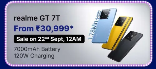 Image of realme GT 7T @ ₹30999 on Flipkart big Billion Days Sale