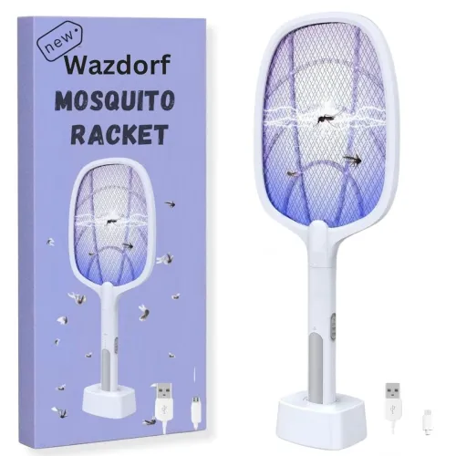 Image of Rechargeable Anti Mosquito Racquet with Stand