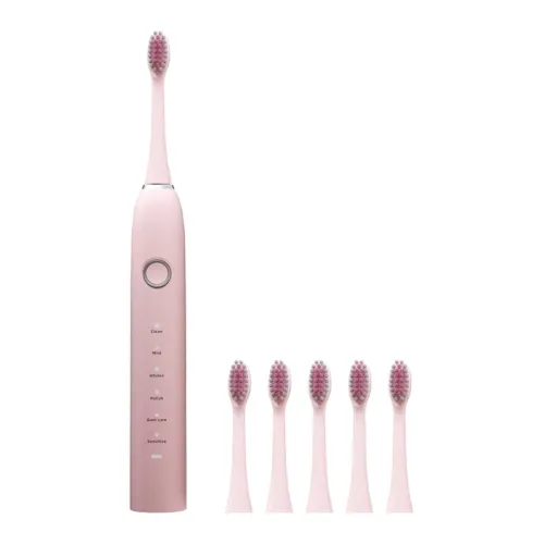 Image of Rechargeable Electric Toothbrush for Adults with 5 Modes 4 Brush Heads