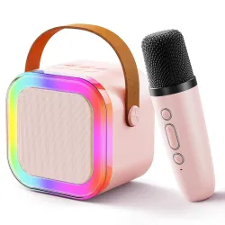 Rechargeable Karaoke Mic with Speaker for Singing 