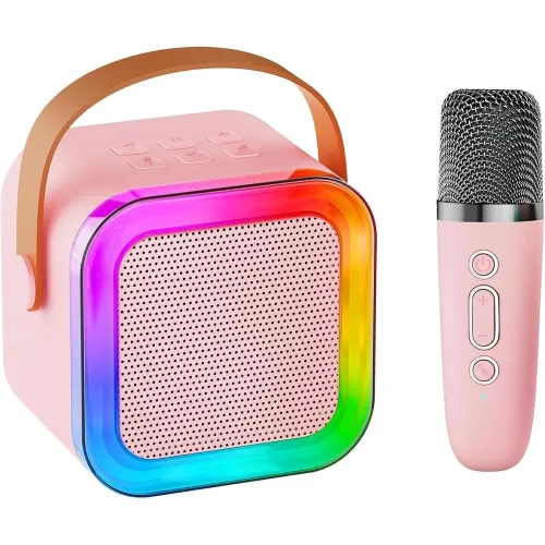 Image of Rechargeable Mini Bluetooth Karaoke Machine for Kids – Wireless Microphone