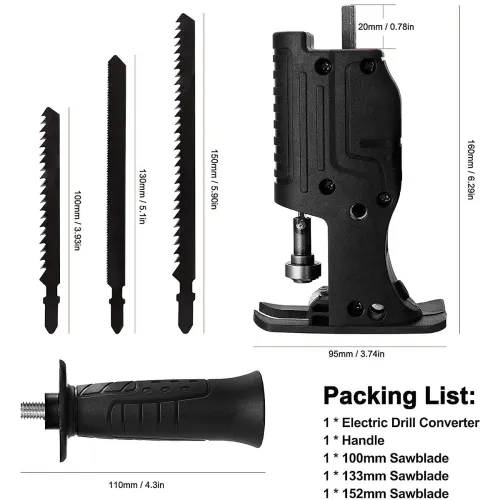 Image of Reciprocating jig Saw Adapter Electric Drill Modified Household Saw Portable
