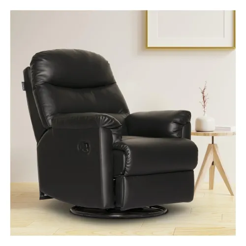 Image of Recliners India - Wave Single Seater Recliner Sofa | 3 Modes of Comfort | Manual Recliner Chair | Swivel & Glider | Livi