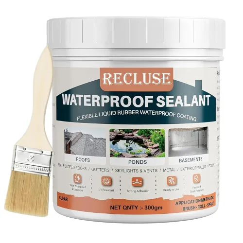 Image of RECLUSE 1 pcs rack Seal Glue with Brush Transparent Waterproof Glue Roof Water