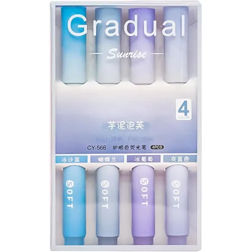 Image of RECLUSE 4 PSC Aesthetic Highlighter Pen,Bible Highlighters Pen No Bleed Pastel Marker,Student Markers,Eye Protection,Lar