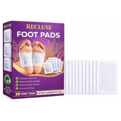 RECLUSE 30 Pcs Foot Detox Pads for Overnight Cleansing Helps Remove Harmful Toxins from Body Reduce Foot Pain Swelling Stress and Fatigue While Improving Sleep and Overall Wellness (Pack of....