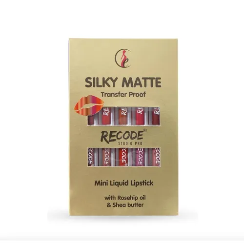 Image of Recode Silky Matte Liquid Lipstick Combo Pack of 10 