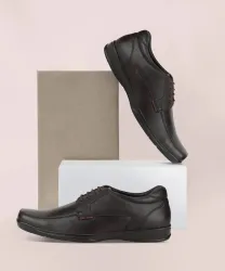 RED CHIEF Genuine Leather Formal Derby Shoes for Men