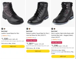 Red Chief Leather Casual Boots for Men at up to 80% Discount