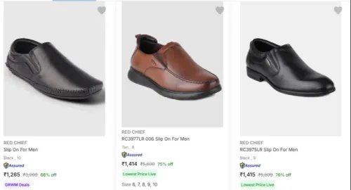 Image of Red Chief Men’s Formal Shoes @ upto 76% Discount 