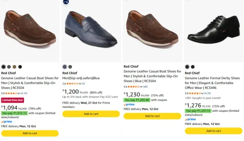 Image of Red Chief Men's Loafer at minimum 75% Discount