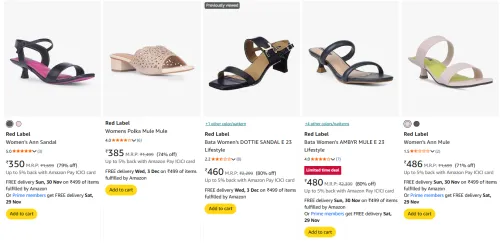 Image of Red Label Women's Sandals upto 80% Discount