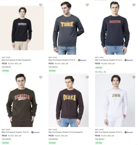 Image of RED TAPE Brand Men's @ Flat 80% Discount