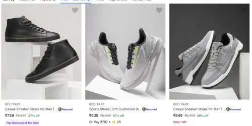 Image of RED TAPE Casual Sneaker Shoes for Men Starting @ ₹739
