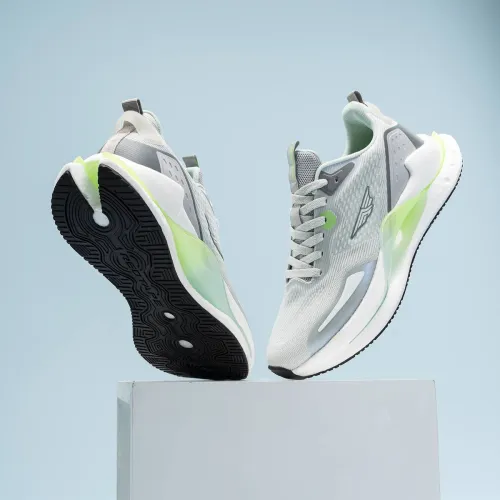 Image of RED TAPE ETPU Athleisure Shoes for Men (Green, Grey , 9)