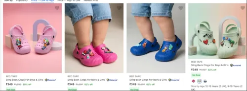 Image of Red Tape Kids & Infant Footwear at Min, 80% Discount