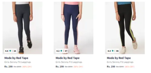 Image of Red Tape Leggings Upto 86% Discount