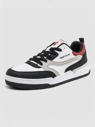 Image of RED TAPE Lifestyle Casual Sneakers for Men (White, Red , 10)
