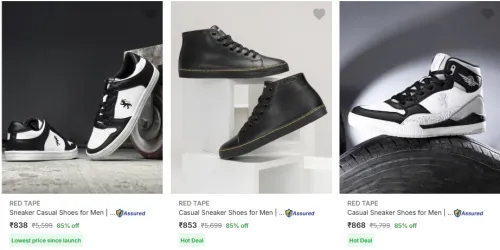 Image of Red Tape Men Fashion Shoes Minimum 80% Discount