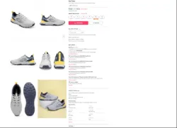 Red Tape Men Mesh Training or Gym Non-Marking Shoes
