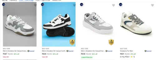 Image of RED TAPE Men’s Casual Shoes at minimum 90% Discount