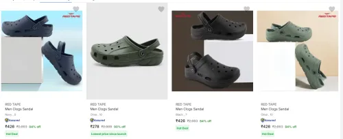 Image of Red Tape men's clogs starting @ ₹278