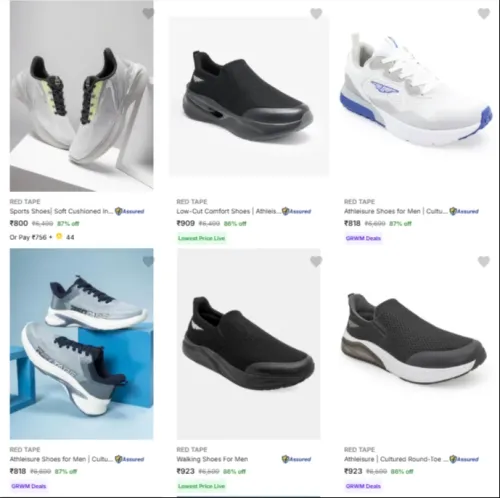 Image of Red Tape Men’s Shoes Upto 87% Discount 