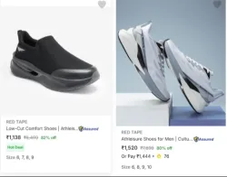 RED TAPE Mens Shoes Upto 85% Discount