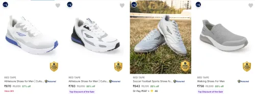 Image of RED TAPE Men’s Sports Shoes at minimum 87% Discount