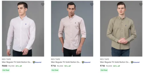 Image of Red Tape Men Shirt Minimum 70% Discount