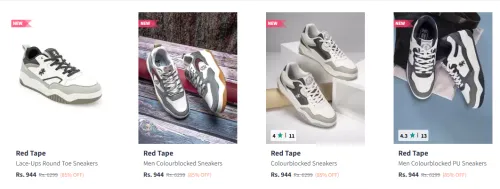 Image of Red Tape Men Shoes Flat 85% Discount