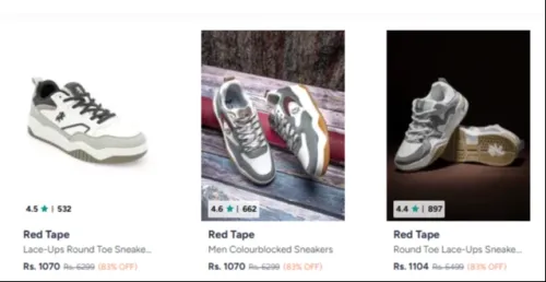 Image of Red Tape Men Shoes Minimum 80% Discount