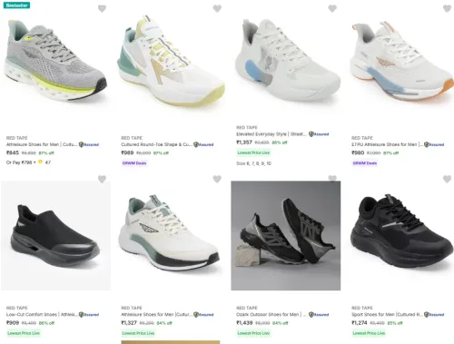 Image of Red Tape Men shoes up to 85% discount 