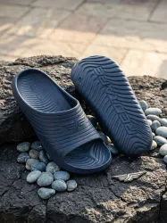 RED TAPE Men Slides (Navy , 10)