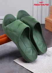 RED TAPE Men Slides (Olive , 11)