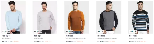 Image of Red Tape Men Sweaters up to 70% Discount