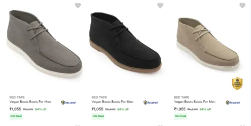 Image of Red Tape Men’s Boots Upto 84% Off